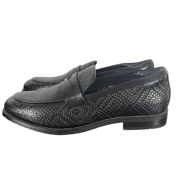 THOMAS & VINE BARLOW LEATHER PENNY LOAFER IN‎ BLACK NWOT MEN\'S SIZE 10.5 main image 4